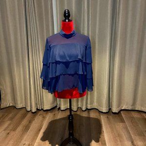 Black Sheer Long-sleeved top